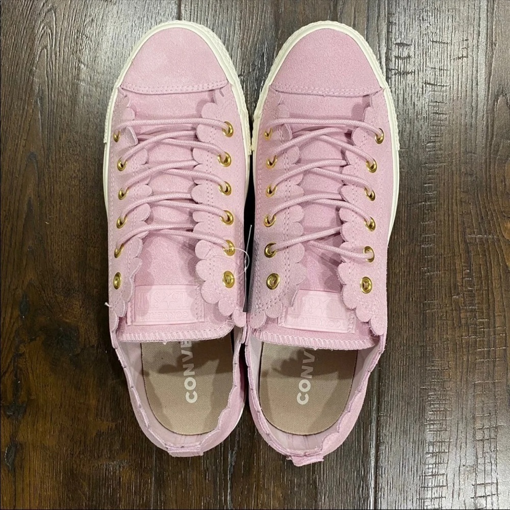 Converse CTAS Low Ox Frilly‎ Thrills Suede Sneaker - Picture 9 of 9